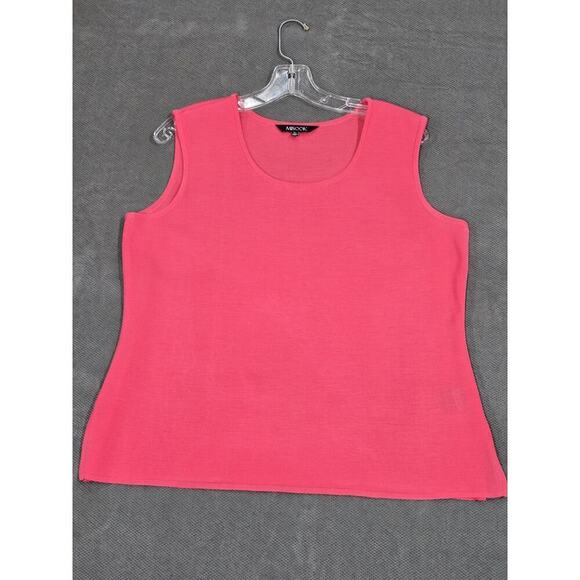 Misook Tops - Misook Classic Knit Tank Top Shell Scoop Neck Tank Size Lp Bright Pink NWOT